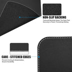 Desk Mat with Lip & Reinforced Stitched Edge|Non-Slip Waterproof PU Leather - Image 4