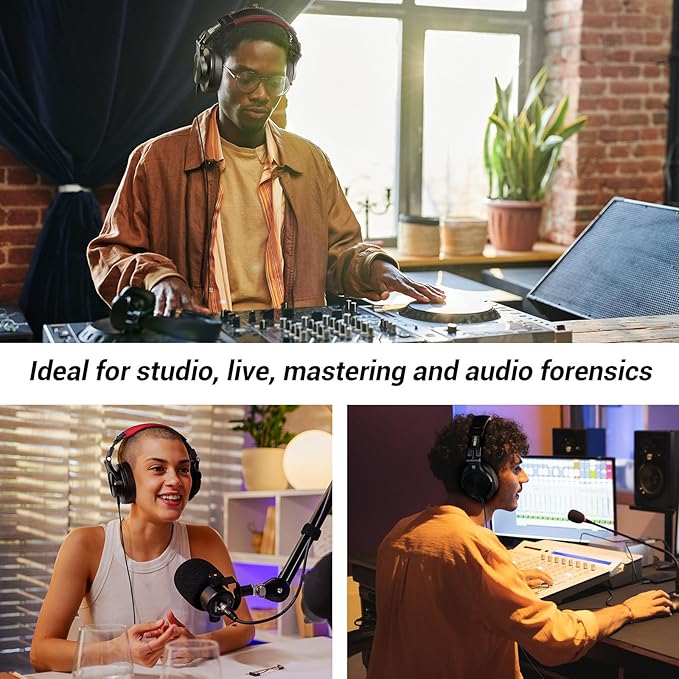 OneOdio A70 Bluetooth Over Ear Headphones, Wireless Headphones w/ 72H Playtime - Image 3