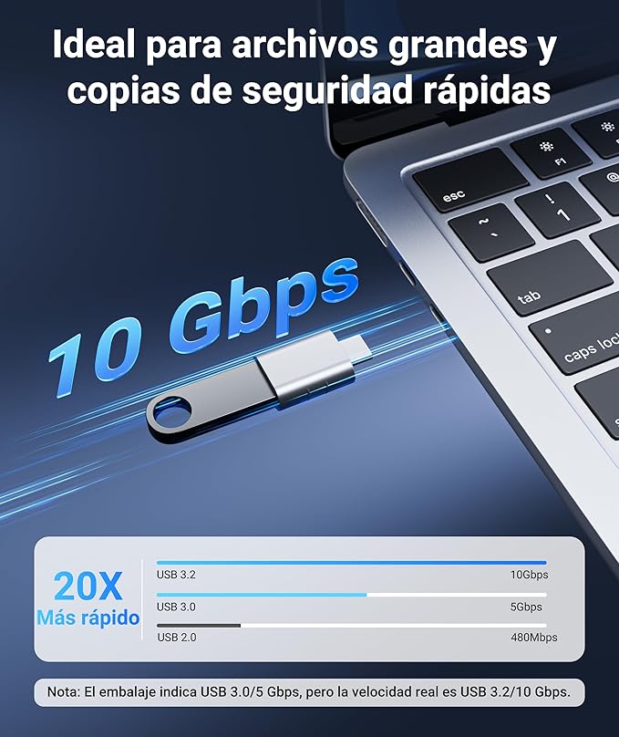 Syntech USB C to USB Adapter, USB-C Male to USB 3.0 Female Adapter Compatible - Image 3