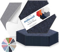 Mollywell Hexagon Acoustic Panels, High Density, Soundproofing, Decorative by Mollywell