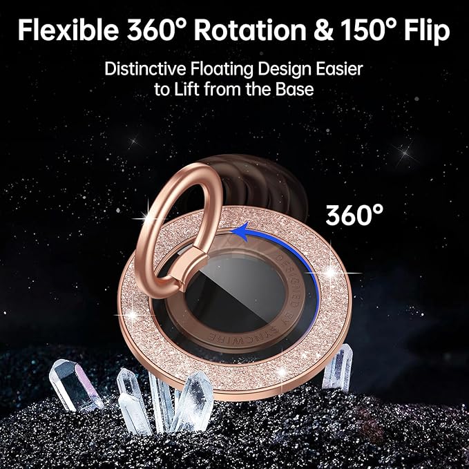 Syncwire Magnetic Phone Grip for MagSafe, Magnetic Sparkle Phone Ring Holder - Image 2