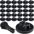 Yookeer 230 Pieces Magnetic Zip Tie Mount Multipurpose Cable Holder Magnets by Yookeer