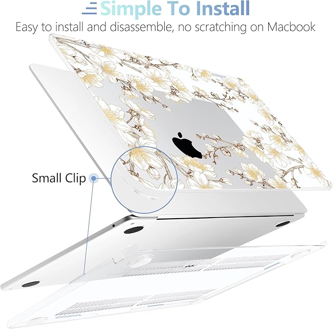 MEEgoodo Case for MacBook Air M4/M3/M2 13.6 inch 2025 2024 2022, Fit Model - Image 5