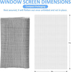 59"x79" Window Screen Mesh, Fiberglass Window Screen, Screen Door Mesh - Image 2