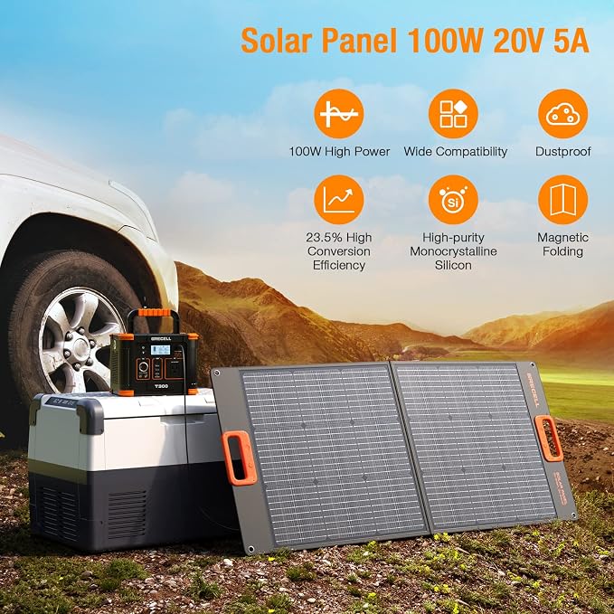 GRECELL 100W Portable Solar Panel - Image 4