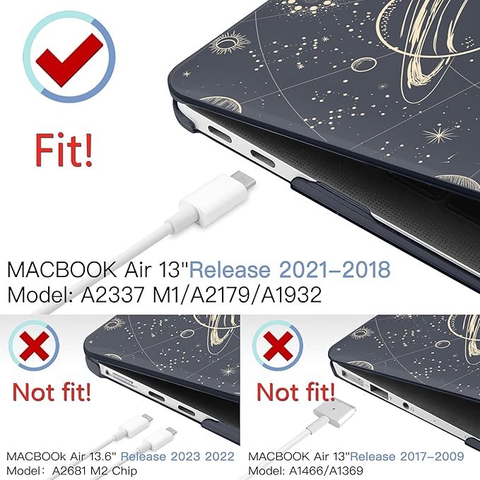 MEEgoodo for MacBook Air 13.3 inch Case 2021 2020 2019 2018 A2337 M1 A2179 A1932 - Image 2