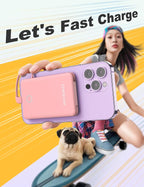6000mah Ultra Slim Built in Cables Power Bank, Card Size Built in USB C Cords - Image 7