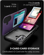 TORU CX Slim for iPhone 16 Case Wallet | Protective Shockproof Heavy Duty Cover - Image 3
