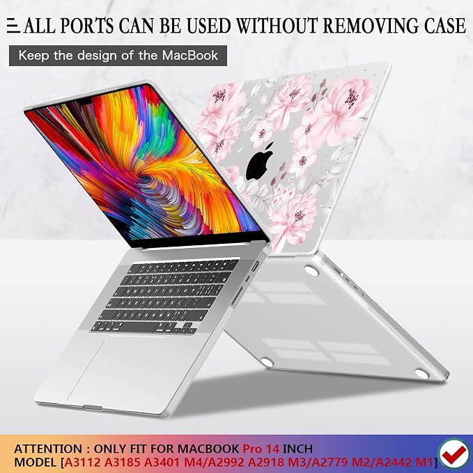 CISSOOK Compatible with MacBook Pro 14 inch 2024 2023 2022 2021 Release M4 M3 - Image 4