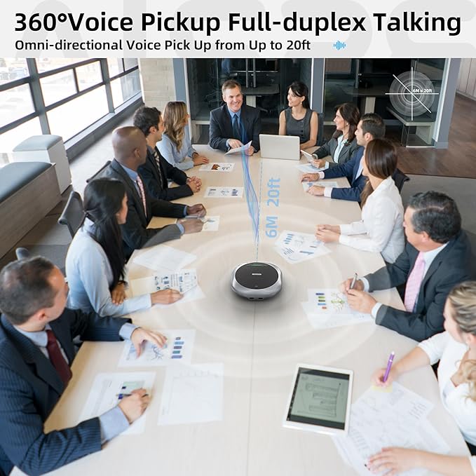 Bluetooth Conference Speakerphone M6 Conference Microphone - Image 5