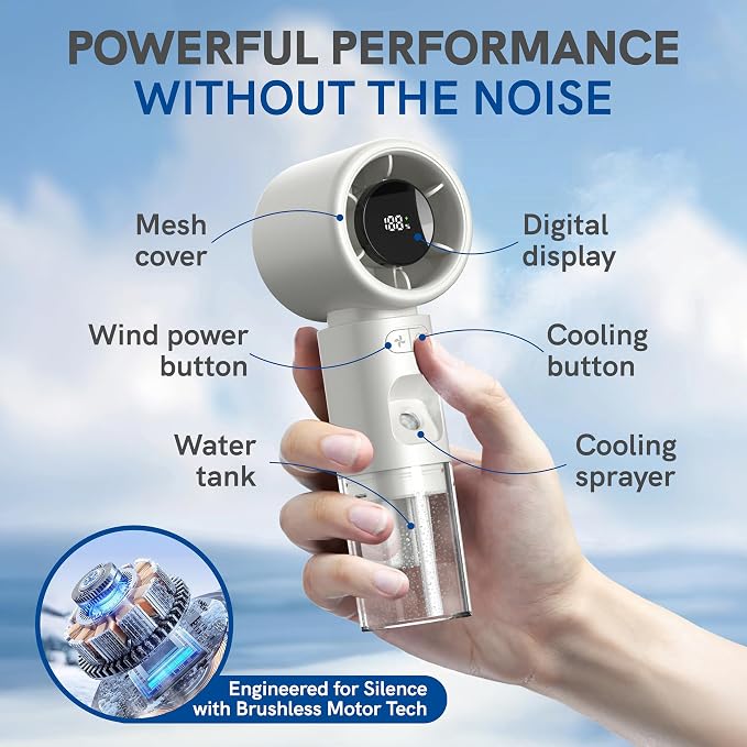 Valo Portable Rechargeable Fan - Image 4