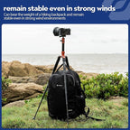 Fotopro Mini Tripod with Ball Head Phone Mount Detachable Selfie Stick Folded - Image 8