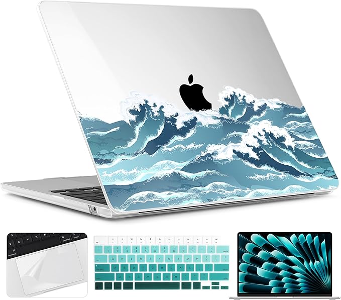 TWOLSKOO Compatible with M4 MacBook Air 15 inch Case 2025-2023 Released Model by TWOLSKOO