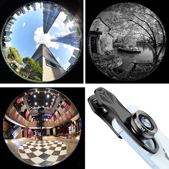 210° Fisheye Lens, Professional Cell Phone Lens - Image 4