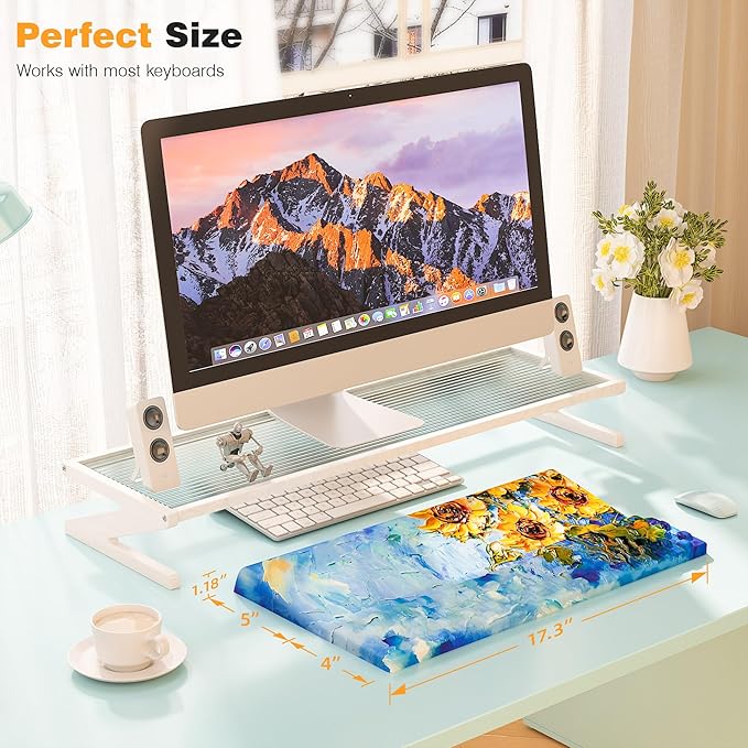 Ospelelf Ergonomic Keyboard Wrist Rest Pad Comfortable Keyboard Stand Riser - Image 6