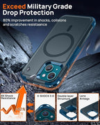 Lanhiem for iPhone 15 Case Magnetic, Heavy Duty Tough Rugged Phone Cover for - Image 5