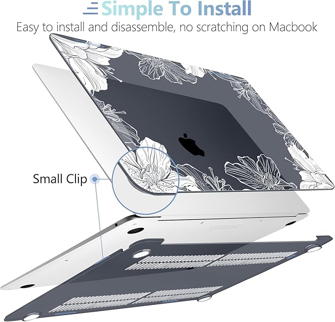 MEEgoodo for MacBook Air 13.3 inch Case 2021 2020 2019 2018 A2337 M1 A2179 A1932 - Image 4