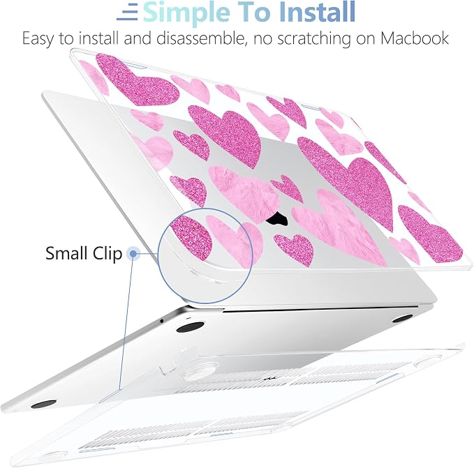 MEEgoodo for M4/M3/M2 MacBook Air 15.3 inch Case 2025 2024 2023, Case Fit Model - Image 5