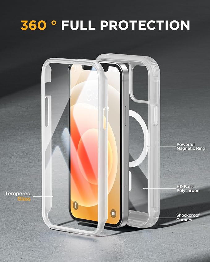 Miracase Magnetic for iPhone 12 mini Case, Drop & Scratch-Resistant, Shockproof - Image 3