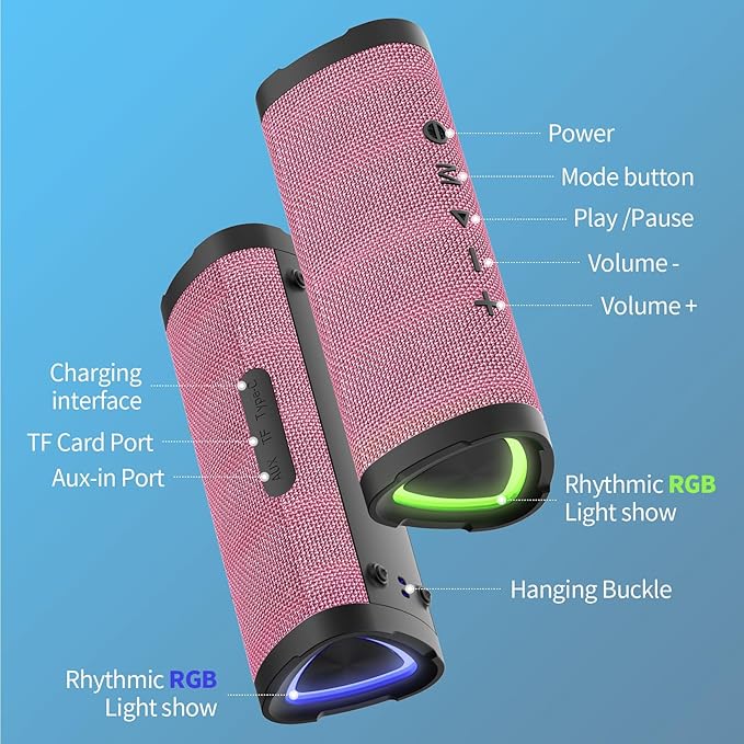 Vanzon Bluetooth Speakers V40 Portable Wireless Speaker V5.0 - Image 5