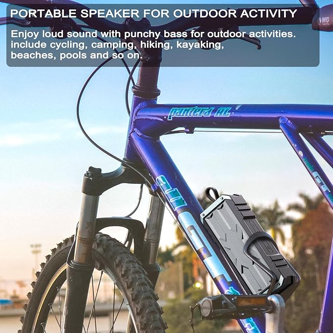 comiso Bluetooth Speaker, 5.3 Rugged Portable Speaker - Image 7