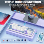 AULA F99 Wireless Mechanical Keyboard, Tri-Mode BT5.0/2.4GHz/USB-C Hot - Image 3