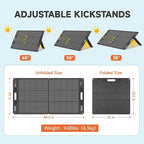 N-Type 16BB 110W 18V Portable Solar Panel Kit, Portable Foldable Solar Panel - Image 3