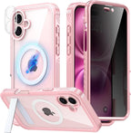 Magnetic & Stand for iPhone 16 Plus Case Built-in Privacy Screen Protector by Unknown