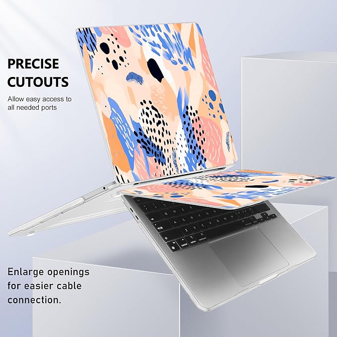 May Chen for New MacBook Pro 13 Case 2022 2020 Release, Plastic Crystal Hard - Image 6
