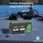 OKMO 36V 50Ah Trolling Motor LiFePO4 Lithium Battery - Image 3