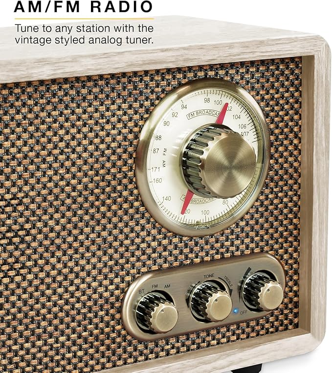 Victrola Willow – Retro Wood Bluetooth Radio - Image 4