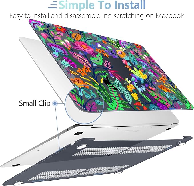 MEEgoodo for MacBook Air 13 inch Case 2021 2020 2019 2018 Released A2337 M1 - Image 4