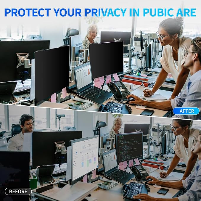 Magnetic Computer Privacy Screen 23.8 inch, Hanging Privacy Screen - Image 8