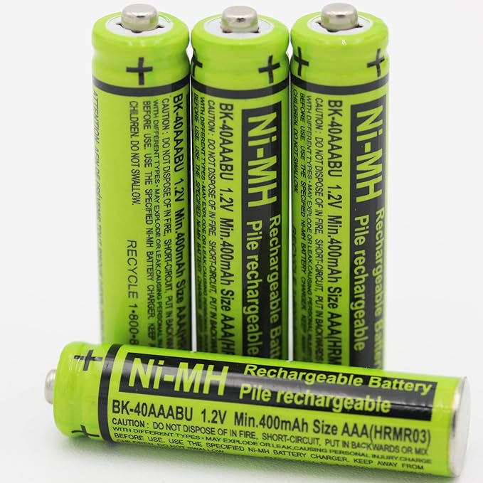 4-Pack BK-40AAABU 1.2V 400mAh Replacement Battery Pack - Image 2