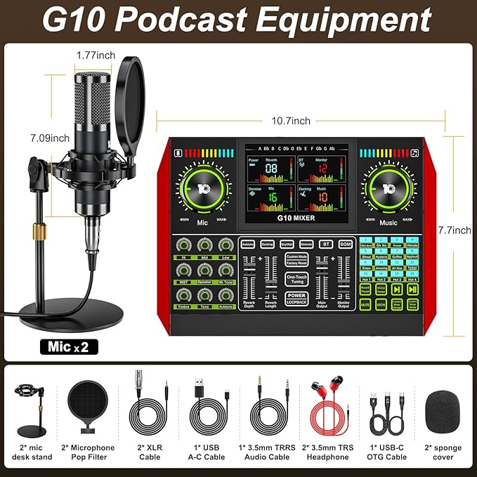 tenlamp G10 Podcast Equipment Bundle - Image 9