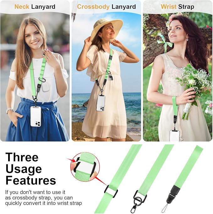 Adjustable Crossbody Phone Lanyard, Universal Phone Wrist Strap and Phone Neck - Image 2