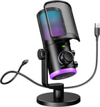 FIFINE Gaming PC Microphone, USB Streaming Microphone by FIFINE