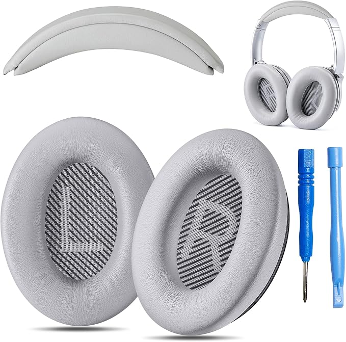 Replacement QC Ear Pad and Headband Pad Kit Cushion. Compatible by AccessoryHouseGlobalUSA