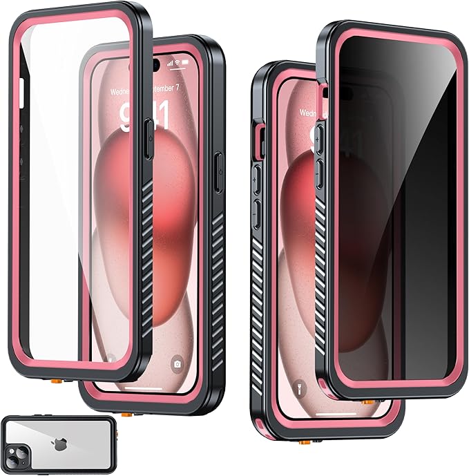 for iPhone 15 Case Waterproof by AMILIFECASES