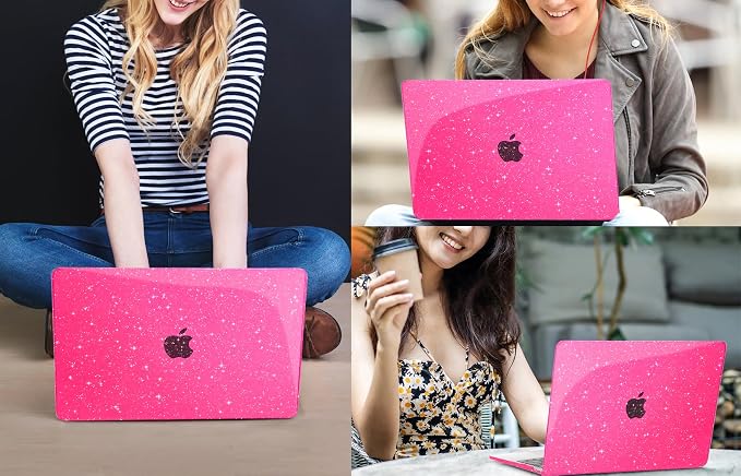 CISSOOK Compatible with MacBook Air 13.6 inch Case Glitter 2025 2024 2023 2022 - Image 8