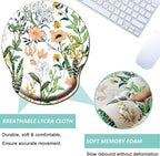 Mouse Pad with Wrist Support, Ergonomic Mouse Pad with Memory Foam Wrist Rest - Image 3
