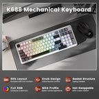 Redragon Wireless Mechanical Keyboard, 3 Mode Gasket Mounted RGB Gaming Keyboard - Image 2