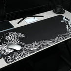 Large Gaming Mouse Pad for Desk, Kanagawa XXL Mouse Pad 35.4x15.7 Inch - Image 6