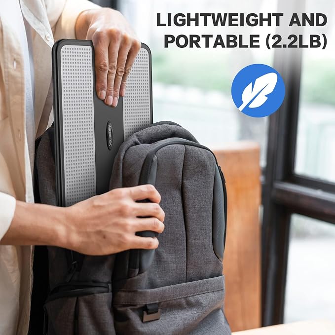 AboveTEK Portable Laptop Lap Desk w/Retractable Left/Right Mouse Pad Tray - Image 8