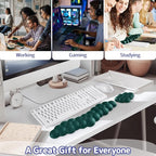 Cloud Wrist Rest for Keyboard and Mouse, Memory Foam PU Leather Keyboard Wrist - Image 6