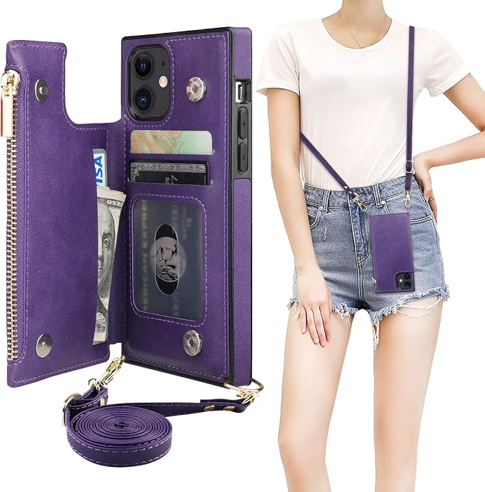 Bocasal Crossbody Wallet Case for iPhone 11 by Bocasal