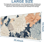 Beautiful Chrysanthemum Gaming Mouse Pad 3mm Thick Stitched Edge Waterproof - Image 3