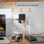 30W Wall Charger, TESSAN Fast Charging Multi Plug Adapter - Image 4