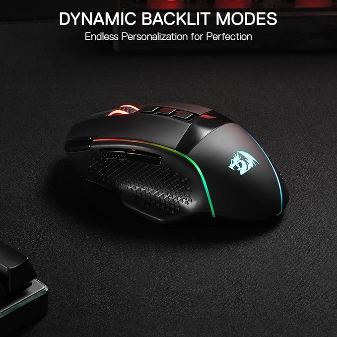 Redragon M991 Wireless Gaming Mouse, 26000 DPI 3-Mode Gamer Mice w/Rapid Fire - Image 6