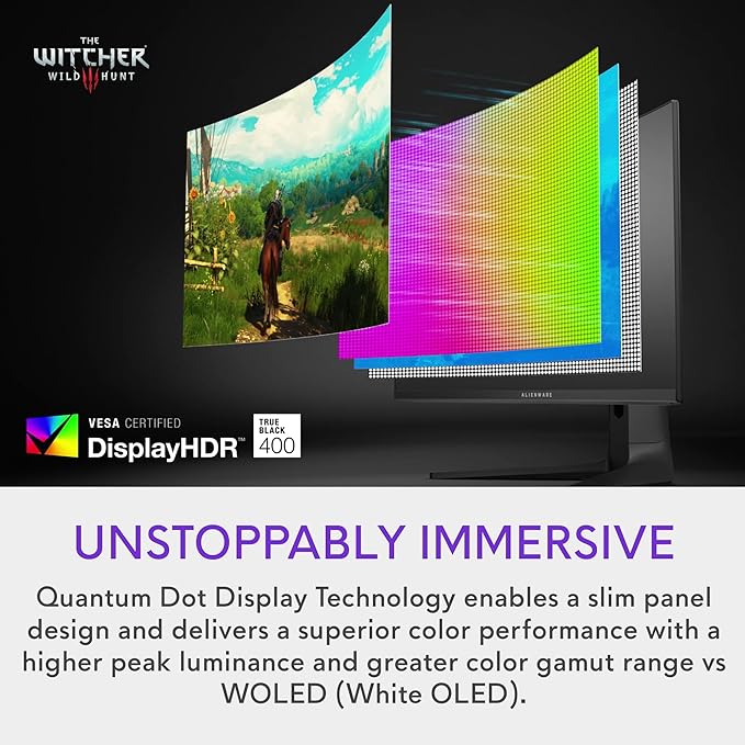 Alienware AW3423DWF Curved QD-OLED Gaming Monitor - Image 3